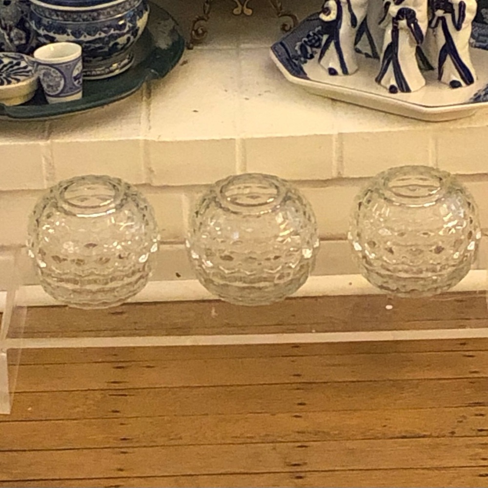 Homco Pyramid Fairy Lamp Clear Glass Vintage Multi-Listing - Picture 2 of 10